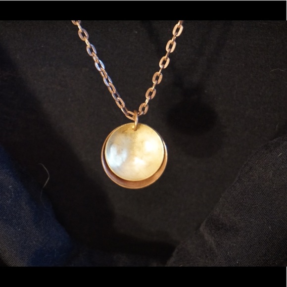 Antique looking two toned necklace - Picture 3 of 5